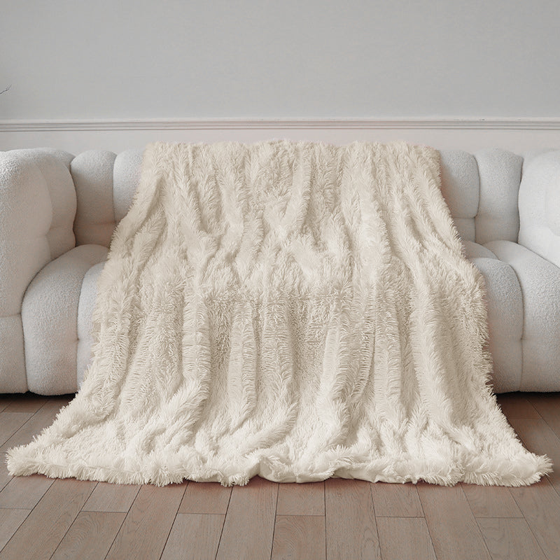 Fluffy Fur Blanket | White