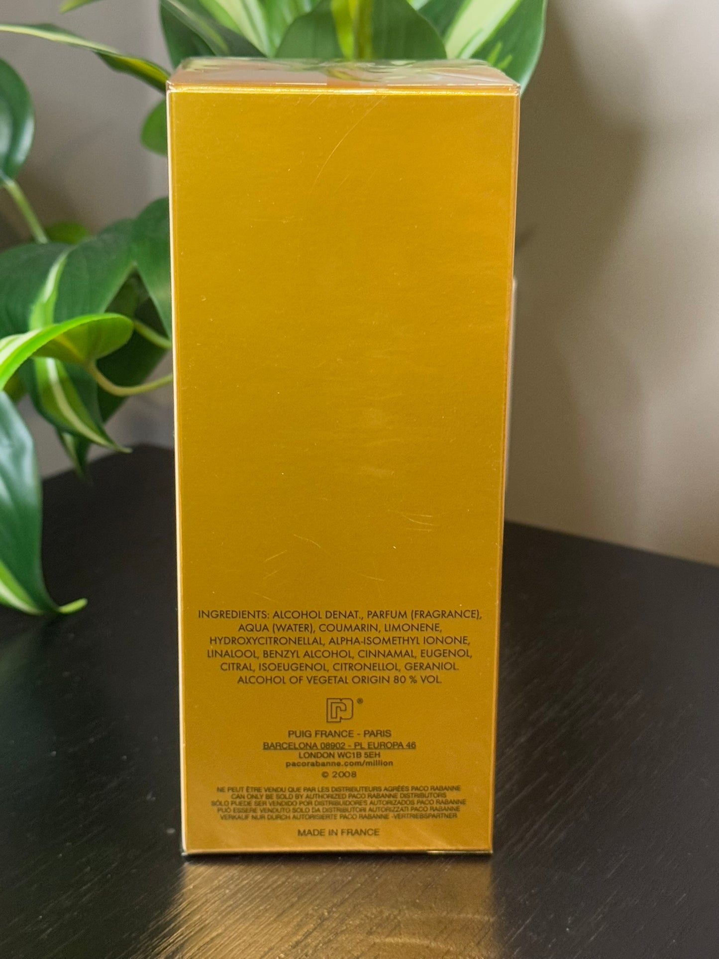 Paco Rabanne 1 Million Eau de Toilette 3.4 oz/ 100 mL